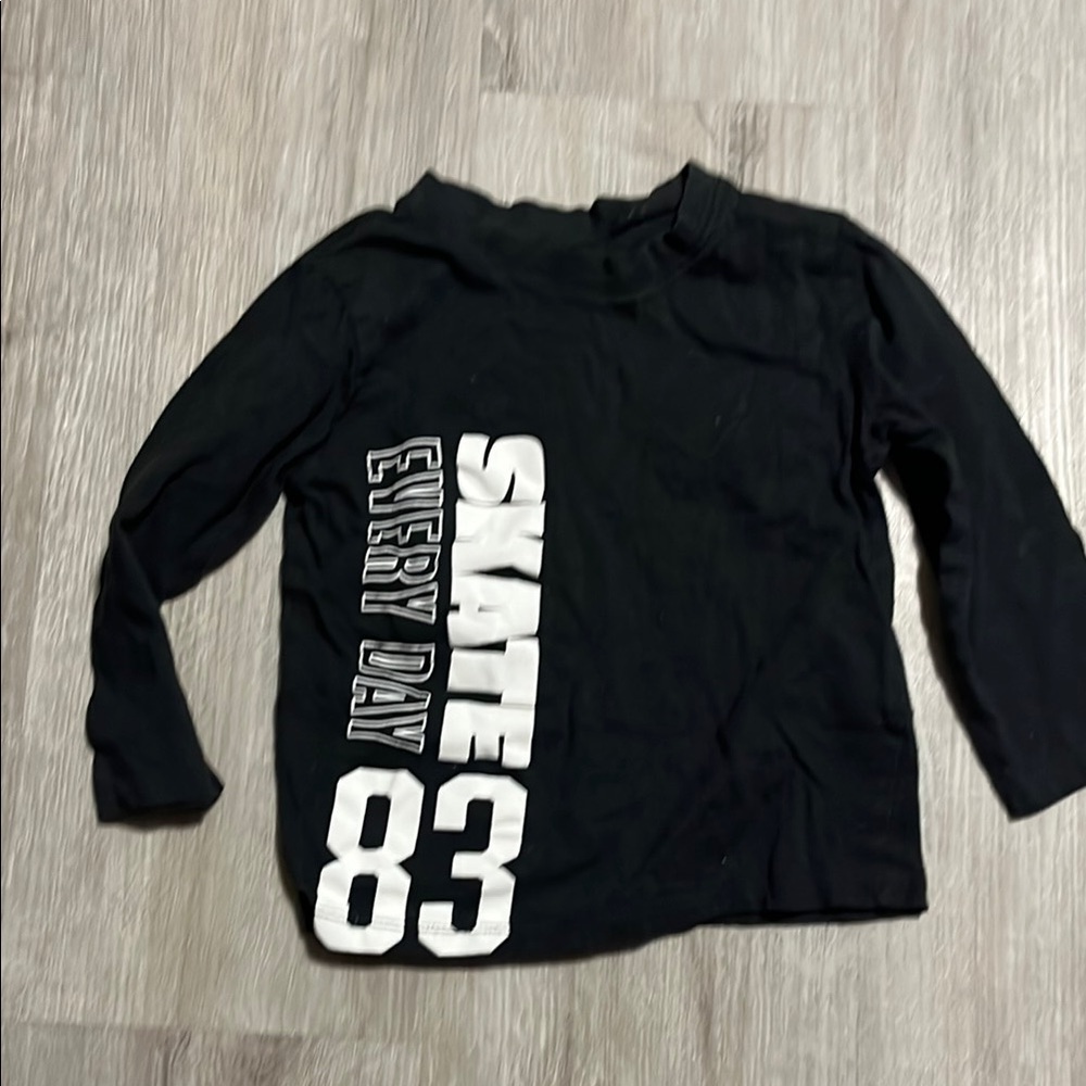 4/$30 Black Kids Skate Everyday Shirt